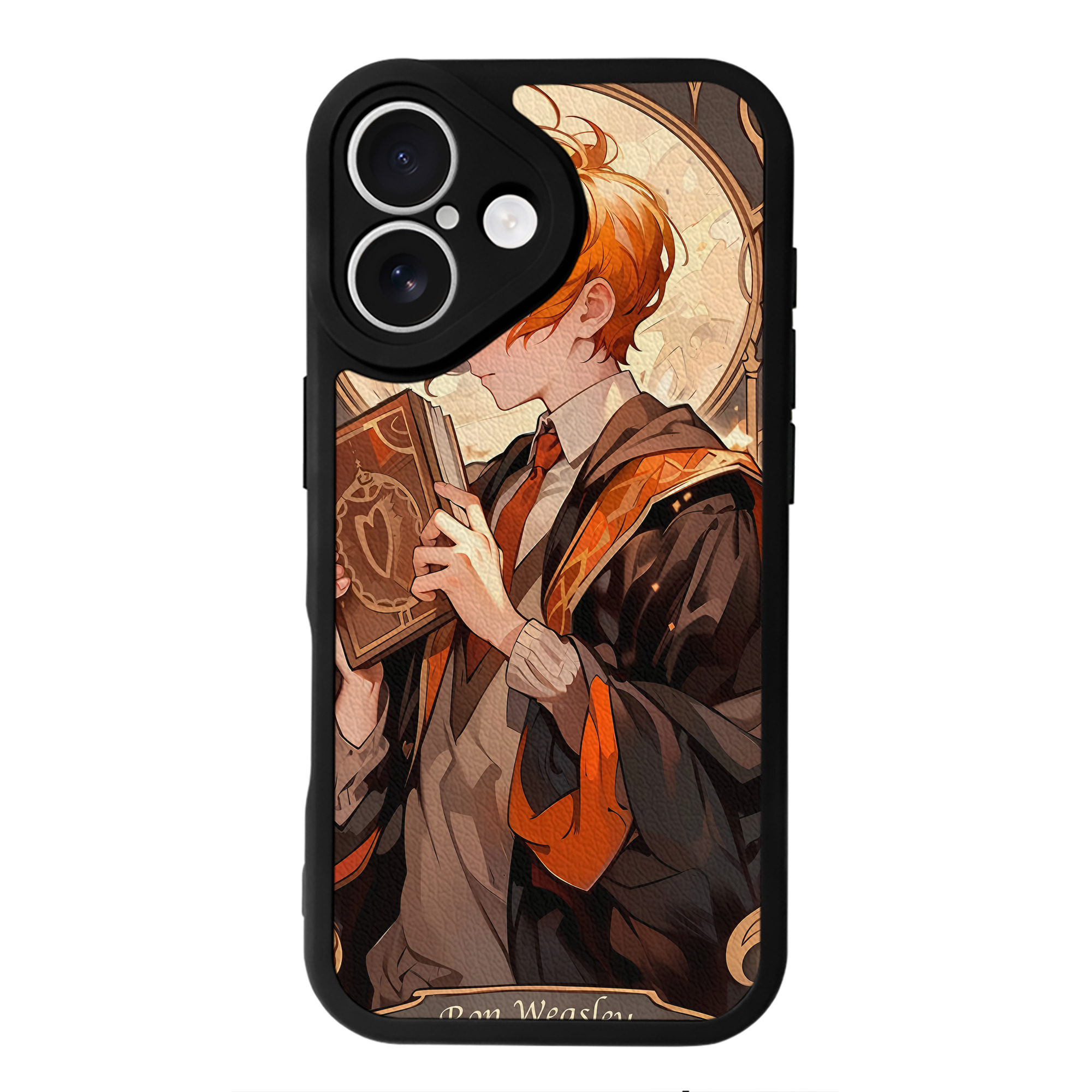 （画像用） Harry Potter ハリー・ポッターシリーズ 【iPhone 16シリーズ対応】シリコンスマホケース（レザー調） 材質：シリコン